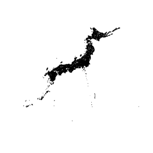 Fig. 2. City boundaries in Japan